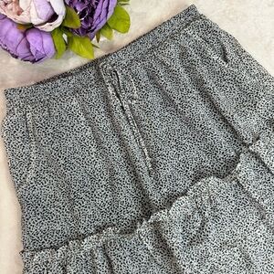 NWT Sienna Sky Black and White Dotted Tier Mini Skirt